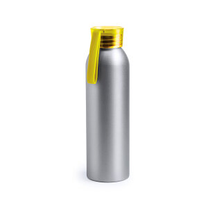 Бутылка для воды TUKEL,  алюминий, пластик, цвет желтый