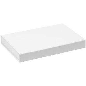 Коробка Silk с ложементом под ежедневник 13x21 см и ручку, цвет белая