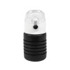 Бутылка для воды складная с карабином SPRING, 550/250 мл, силикон, цвет черный