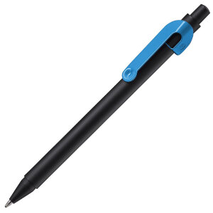 Ручка шариковая SNAKE, цвет черный с голубым
