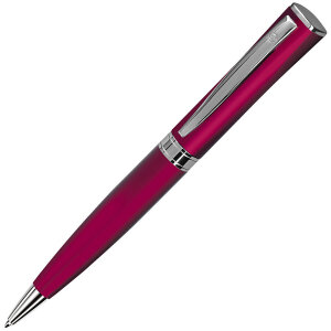 Ручка шариковая WIZARD, металл, синяя  паста, цвет красный