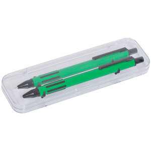 Набор FUTURE, ручка и карандаш в футляре, цвет зеленый
