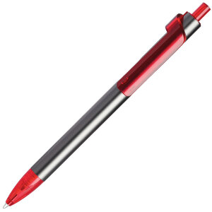 Ручка шариковая PIANO, цвет графит с красным