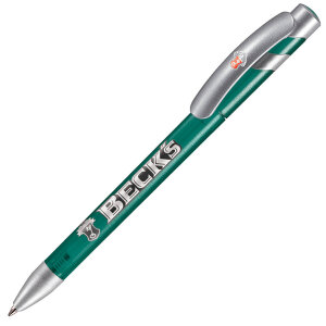 Ручка шариковая MANDI SAT, цвет зеленый