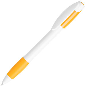 Ручка шариковая с грипом X-5, цвет белый с желтым