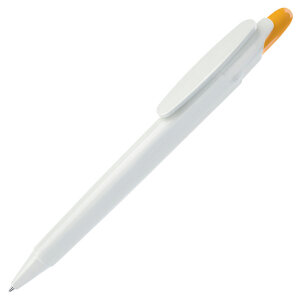 Ручка шариковая OTTO, цвет белый с желтым