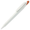 Ручка шариковая OTTO, цвет белый с оранжевым