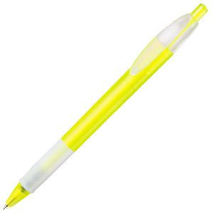 Ручка шариковая с грипом X-1 FROST GRIP, цвет желтый