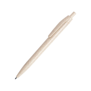 WIPPER, ручка шариковая, пластик с пшеничным волокном, цвет бежевый