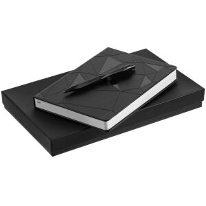 Набор Gems: ежедневник и ручка, цвет черный