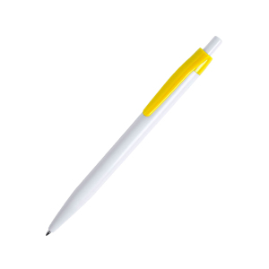 Ручка шариковая KIFIC, пластик, цвет желтый