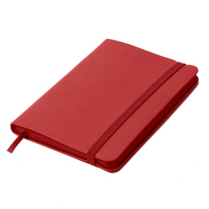 Блокнот SHADY JUNIOR с элементами планирования,  А6, цвет красный, кремовый блок, красный  обрез