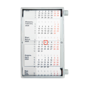 Календарь настольный для рекламных вставок, цвет серый