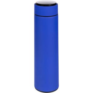 Смарт-бутылка с заменяемой батарейкой Long Therm Soft Touch, цвет синяя