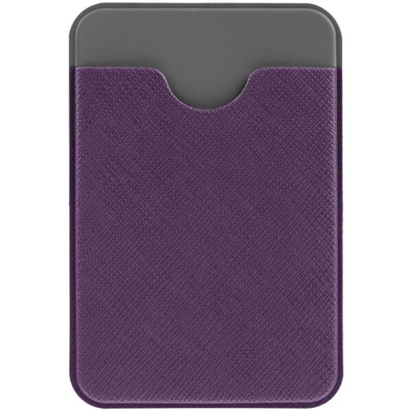 Чехол для карты на телефон Devon, цвет фиолетовый с серым