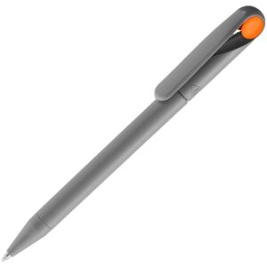 Ручка шариковая Prodir DS1 TMM Dot, цвет серая с оранжевым