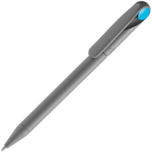 Ручка шариковая Prodir DS1 TMM Dot, цвет серая с голубым