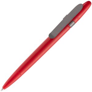 Ручка шариковая Prodir DS5 TSM Metal Clip, цвет красная с серым