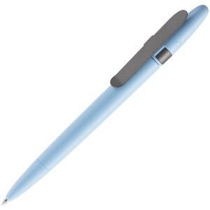 Ручка шариковая Prodir DS5 TSM Metal Clip, цвет голубая с серым