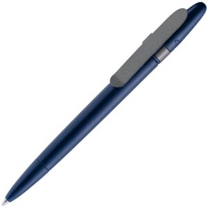 Ручка шариковая Prodir DS5 TSM Metal Clip, цвет синяя с серым