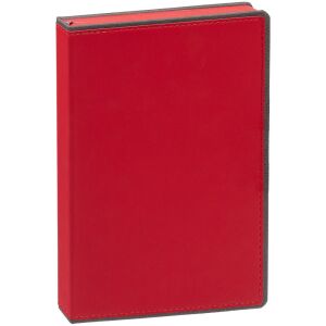 Ежедневник Frame, недатированный, цвет красный с серым
