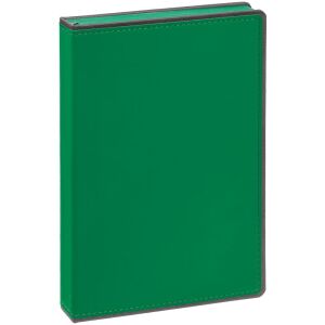 Ежедневник Frame, недатированный, цвет зеленый с серым