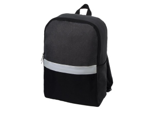 Рюкзак Merit со светоотражающей полосой и отделением для ноутбука 15.6'', цвет черный