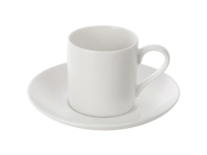Кофейная пара прямой формы Espresso, 100мл, цвет белый