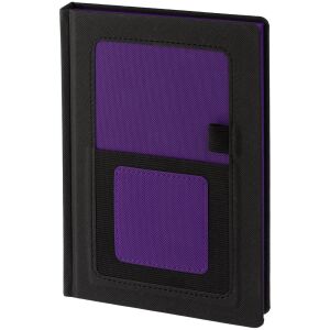 Ежедневник Mobile, недатированный, цвет черно-фиолетовый