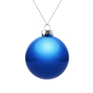 Елочный шар Finery Gloss, 8 см, цвет глянцевый синий