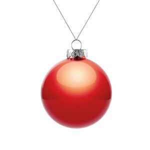 Елочный шар Finery Gloss, 8 см, цвет глянцевый красный