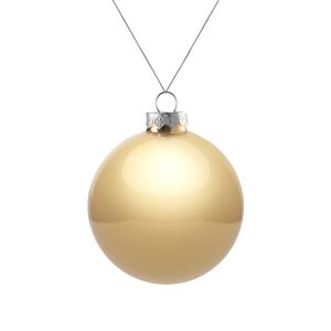 Елочный шар Finery Gloss, 8 см, цвет глянцевый золотистый