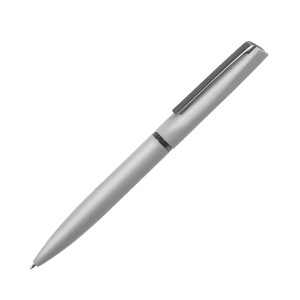 Ручка шариковая FRANCISCA, покрытие soft touch, цвет серебристый