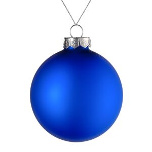 Елочный шар Finery Matt, 10 см, цвет матовый синий
