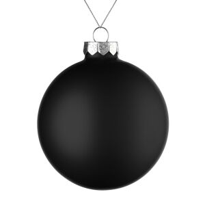 Елочный шар Finery Matt, 10 см, цвет матовый черный