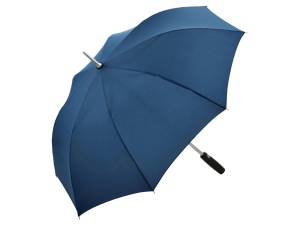 Зонт-трость 7560 Alu с деталями из прочного алюминия, полуавтомат, цвет нейви (Р)
