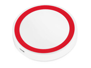 Беспроводное зарядное устройство «Dot», 5 Вт, цвет белый/красный