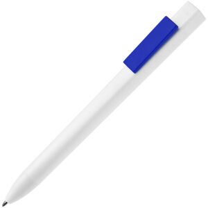 Ручка шариковая Swiper SQ, цвет белая с синим