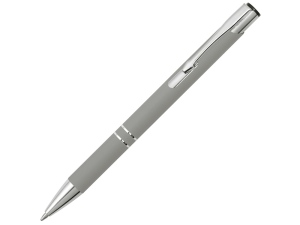 Ручка металлическая шариковая C1 софт-тач, цвет серый