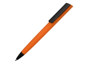 Ручка пластиковая шариковая C1 софт-тач, цвет оранжевый