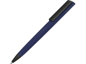 Ручка пластиковая шариковая C1 софт-тач, цвет темно-синий