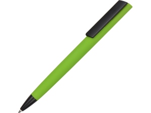 Ручка пластиковая шариковая C1 софт-тач, цвет зеленое яблоко