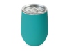 Термокружка Sense Gum, soft-touch, непротекаемая крышка, 370мл, цвет бирюзовый 320C