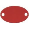Шильдик металлический Alfa Oval, цвет красный