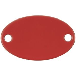 Шильдик металлический Alfa Oval, цвет красный