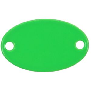Шильдик металлический Alfa Oval, цвет зеленый неон