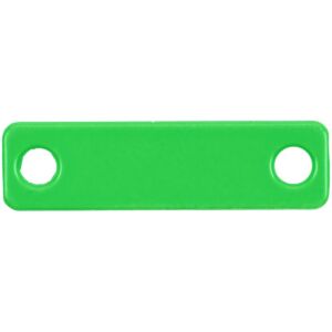Шильдик металлический Alfa Liten, цвет зеленый неон