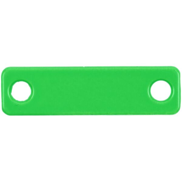 Шильдик металлический Alfa Liten, цвет зеленый неон