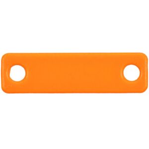 Шильдик металлический Alfa Liten, цвет оранжевый неон