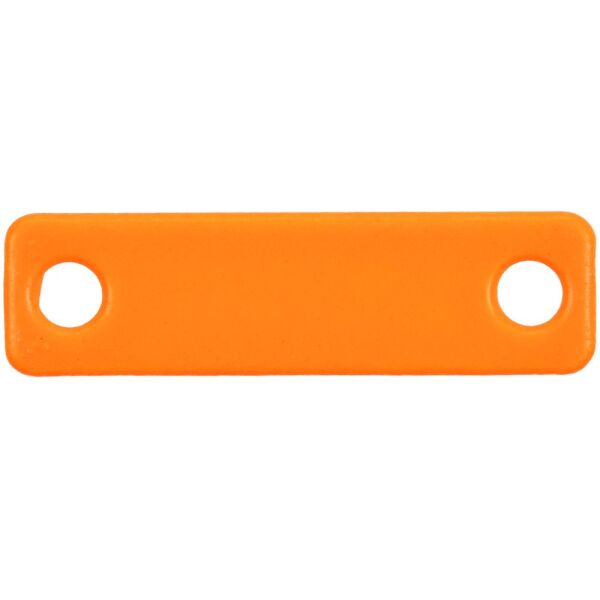 Шильдик металлический Alfa Liten, цвет оранжевый неон